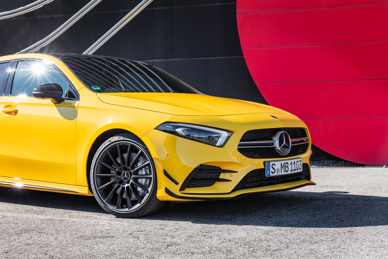 Illustration for article titled 2019 Mercedes-AMG A35: Benz's New Hot Hatch Has Toys for Your Next Track Day